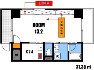 中筋駅 徒歩1分 8階の物件間取画像